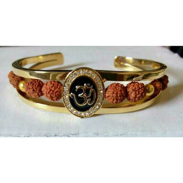 Om Rudraks Gold Finish Kada Bracelet Ms-1815 by 