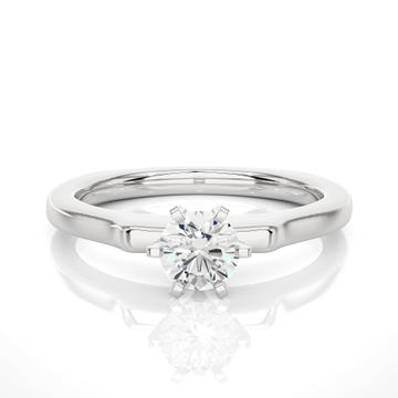 Solitaire ring 18k white gold by 