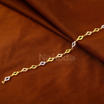 916 Gold CZ Ladies Delicate Bracelet LB602