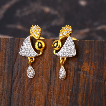 916 CZ Women's Gorgeous  Hallmark Gold Earring LFE...