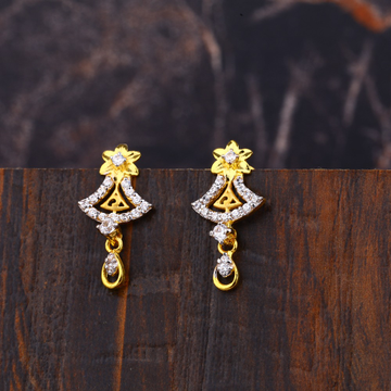 Ladies 22K Gold Fancy Earring -LFE162