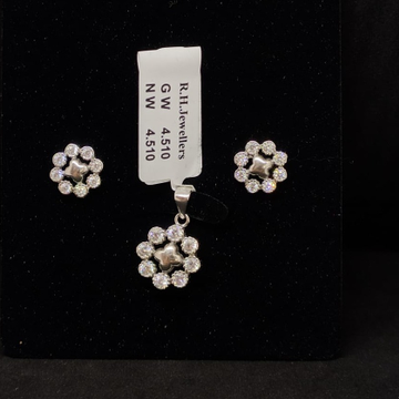 92.5 silver diamonds ladies pendants set RH-PS835