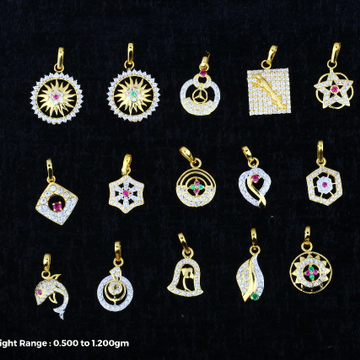 18 kt ladis design pendal by Saideep Jewels