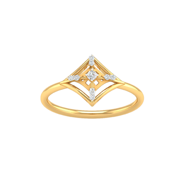 18K Gold Real Diamond Modern Ring MGA - SUG0171