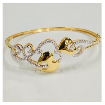 916 & 75 Gold CZ Designer Bracelet by 