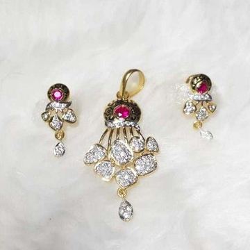 916 exclusive cz oxidised pendant set by 