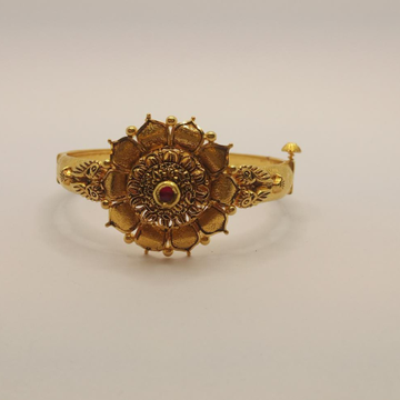 22K Gold Antique Flower Design Bracelet by 