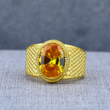 Buy Orange Color Stone Original Impon Finger Ring for Women
