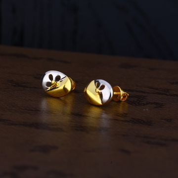 Ladies 22K Gold Fancy CZ Earring -LPE148