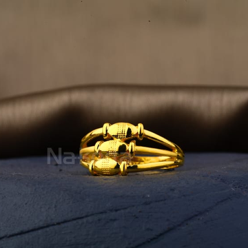916 Gold Hallmark Classic Ladies Plain Ring LPR507