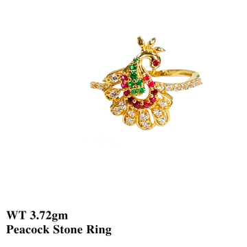 22K Peacock Ring Stone by 