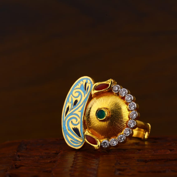 916 Gold CZ Antique Gorgeous Ladies Ring LAR126
