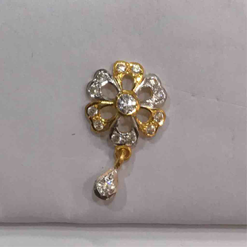 916 Gold Beautiful Flower Earrings by D.M. Jewellers