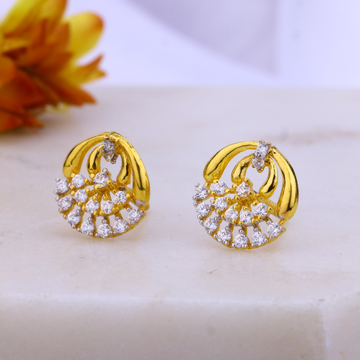daily wear gold earrings for woman and girls. by 