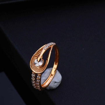 18KT Rose Gold Hallmark Engagement  Ring  by Gharena Jewellers