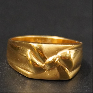 22kt yellow gold plain ring for men