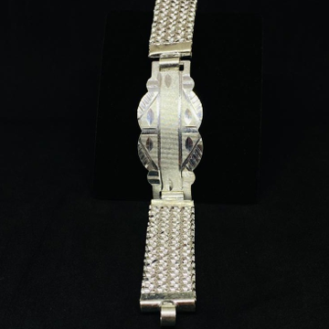 Heavy design men's silver bracelet
