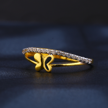 22CT Gold CZ Stylish Ladies Ring LR813