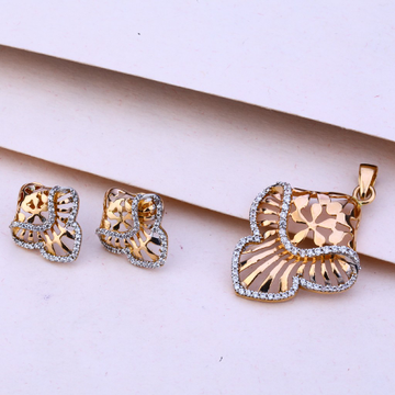 750 Rose Gold  Women's Exclusive Pendant Set RPS92