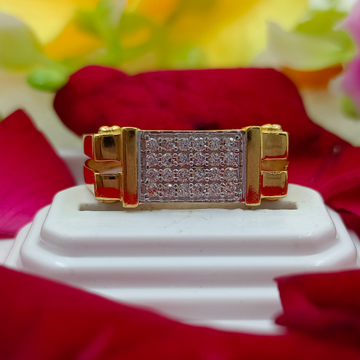 916 GOLD CZ GENTS RING by Ranka Jewellers