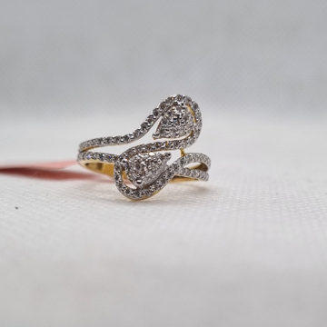 18kt S pattern ring by 