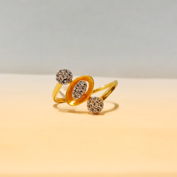 22k Seven AD Flower Design Ladies Ring by Pratima Jewellers