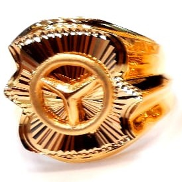 22 kt gold casting fancy ring by Aaj Gold Palace