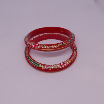 Printing Red Colour Chudi by Rangila Jewellers
