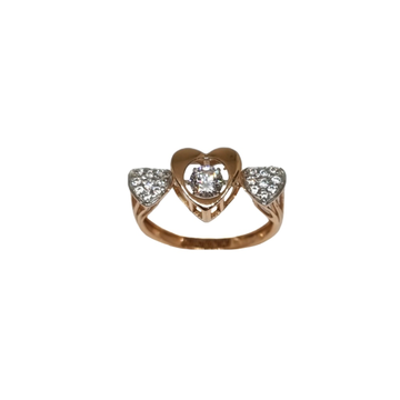 18K Rose Gold Heart Shape Modern Ring MGA - LRG130...
