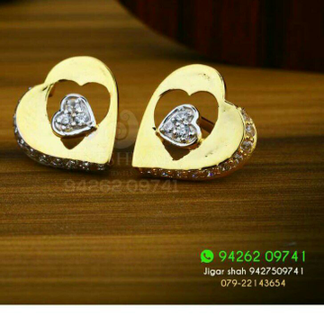 18kt Precious Heart Shape Gold Cz Ladies Tops ATG...