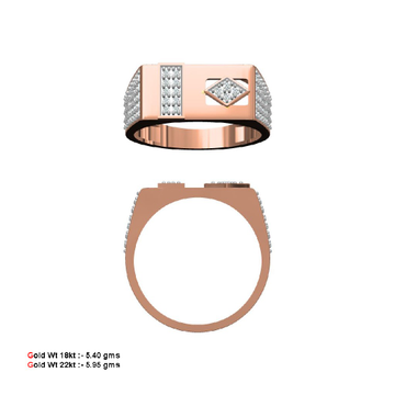 Rose Gold Gents Rings by 