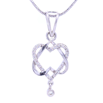 Valentino diamond pendant in white gold