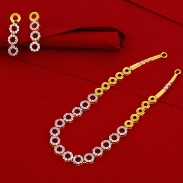 916 Gold Women's Delicate Necklace Set LN99