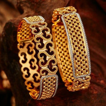 22KT/ 916 Gold Plain CNC Cutting wedding bangle fo... by 