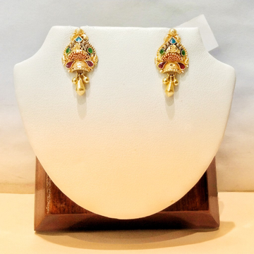 Gold 916 Hallmark Minakar Color Casting by Pratima Jewellers