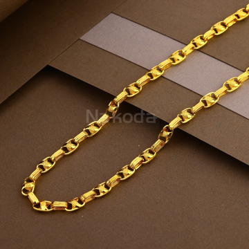 22kt gold hallmark mens hollow chain mhc48