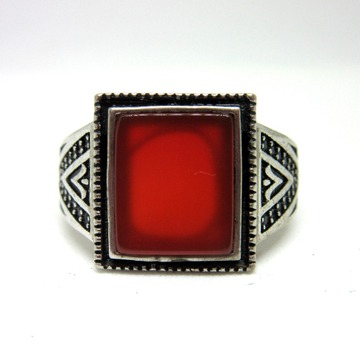 Silver 925 squre shape stone ring for gents sr925-... by 