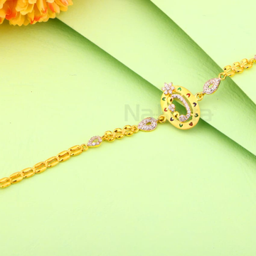 916 Gold Hallmark Ladies Gorgeous Bracelet LB556