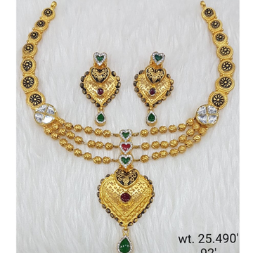 22 carat gold ladies necklace RH-LN110