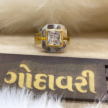 916/22k Wight stone gold ring by Shree Godavari Gold Palace