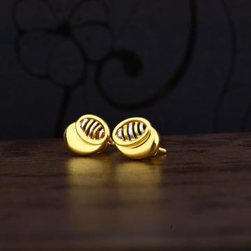 Ladies 22K Gold Delicate Fancy Earring -LPE106