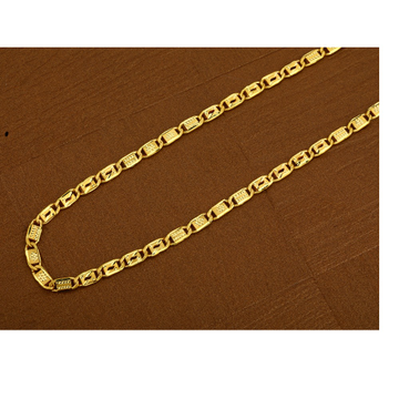 916 Gold Simple Daily Wear Nawabi Mens Chain-MNC17