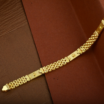 Mens 916 Plain Gold Daily Wear Cartier Bracelet-MC...