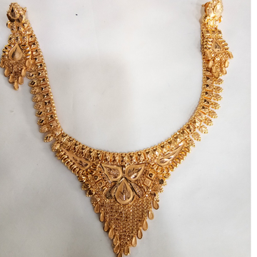 22 kt 916 gold necklace with earring by 