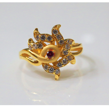 22kt Gold Cz Casting Ladies Ring by 