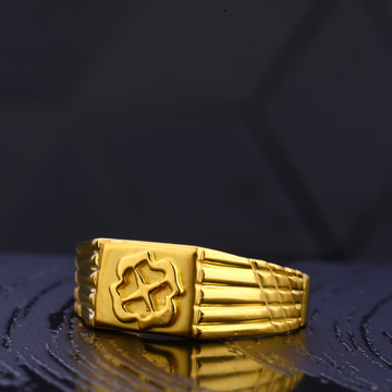 22kt Gold Hallmark Stylish Gentlemen's Plain Ring...