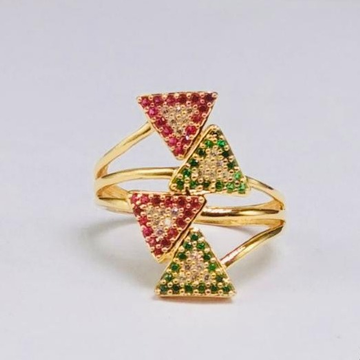 916 GOLD LADIES STONE RING by 