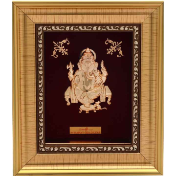 24k gold leaf Ganesh ji frame by 