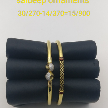 916 copper Bangles kadli design by Saideep Jewels