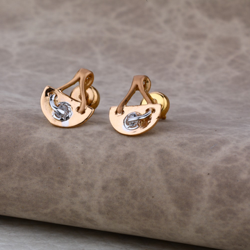 Ladies 18K Rose Gold Earring -RE36